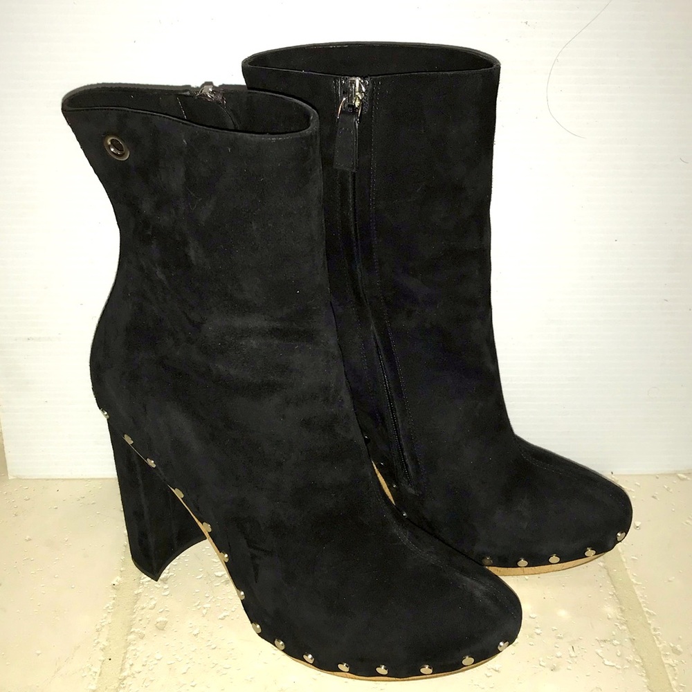 Proenza Schouler Suede Printed Ankle Boots